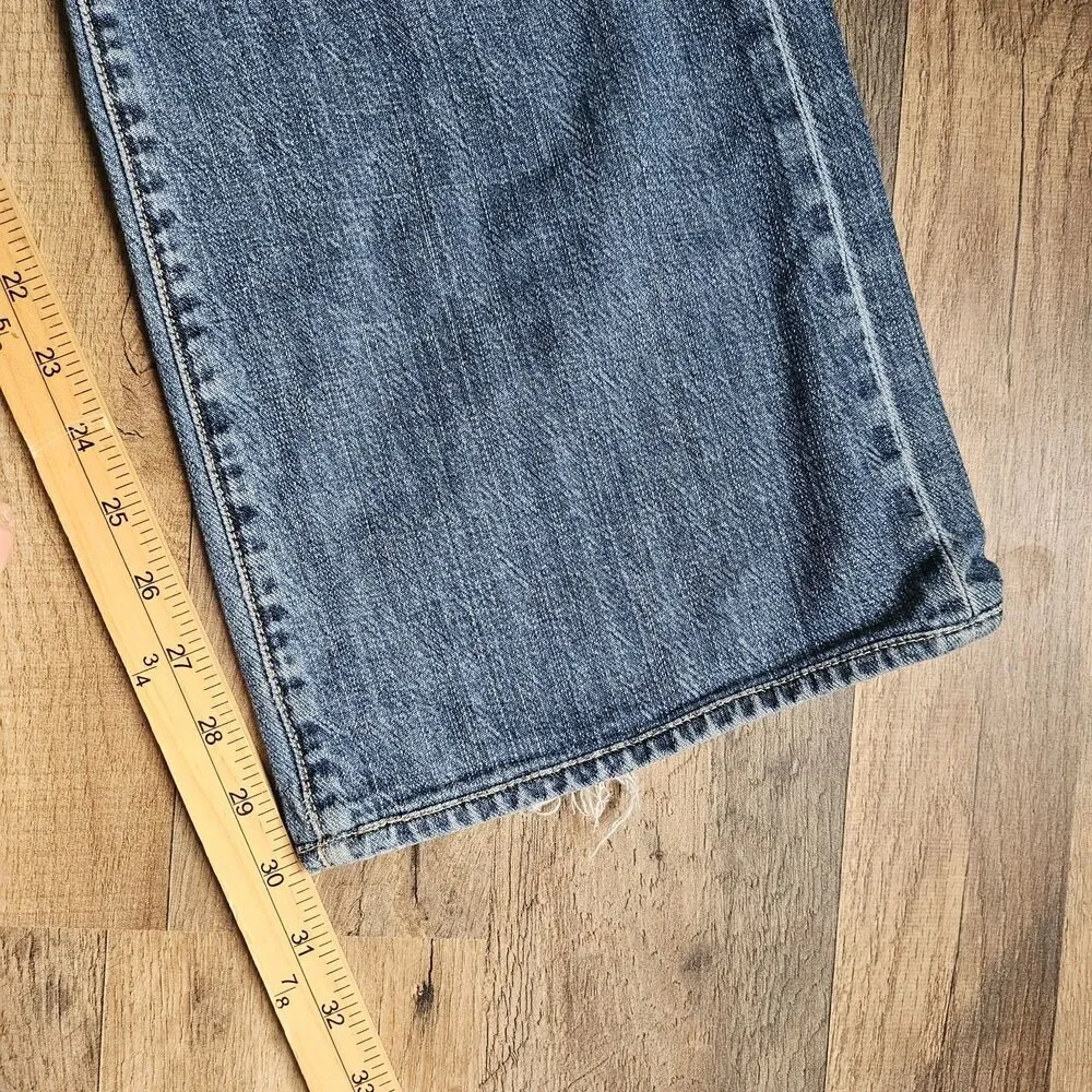Agave Denim The Cowboy Bootcut Jeans Vintage Y2K Low Rise Made in USA Size 34